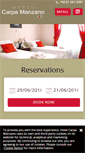Mobile Screenshot of hotelcarpamanzano.com